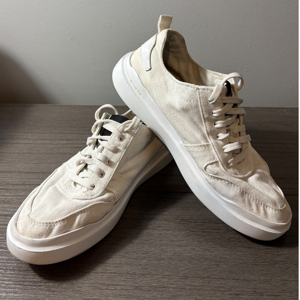 Cole Haan Grand 360 Lace it Once Designed White Canvas Sneaker Womens Size 7